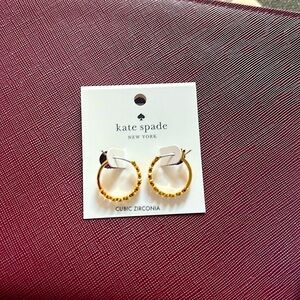 Kate Spade Full Circle earrings NWT gold